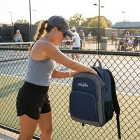 Sac à dos de pickleball grande capacité, imperméable, avec compartiment à chaussures