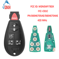 Pour Chrysler / Dodge / Volkswagen 2008-2020 / Télécommande à 6 boutons / Réf. : 56046705AG / M3N5WY783X (PIÈCE DE RECHANGE)