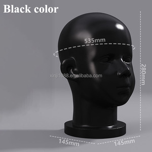 Maniquí de Cabeza de Bebé Pequeño XINJI para Pelucas, Sombreros, Gafas, Bufandas, Exhibición de Mascarillas, Soporte de Exhibición, Modelo de Maniquíes - Product Image 5