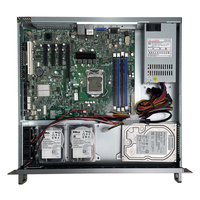 Penjualan Panas Panel Baja 19 inci 1u Rak Server Chassis Mendukung Motherboard ATX untuk Aplikasi AI