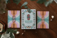 Jeu de cartes de tarot écologiques personnalisées en papier, jeu d'oracle imprimé en couleur, jeu de tarot d'affirmations positives, jeu de société