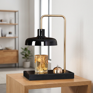 โคมไฟอุ่นเทียนหินอ่อนโลหะไฟฟ้า โคมไฟละลายขี้ผึ้ง - Product Image 3