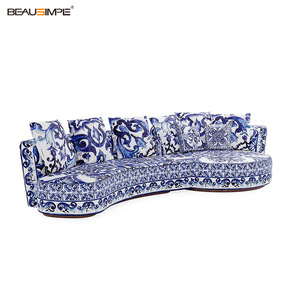 गुड़िया गैबन्स अनुकूलन योग्य मध्यम शैली के कपड़े मॉड्यूलर सेक्शनल सोफा सेट सोफे को लिविंग रूम के लिए नरम कॉला सोफा सेट करें - Product Image 3