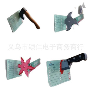 Imán Divertido con Forma de Cuchillo para Refrigerador, Imán de Plástico de Forma Irregular con Fuerte Adhesión Magnética, Decoración para el Día de los Inocentes - Product Image 5