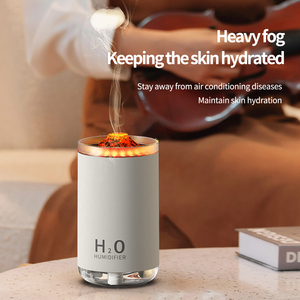 2025 mini khuếch tán hương thơm độ ẩm ngọn lửa độ ẩm không khí 250ml công suất máy tính để bàn 3D lửa đầy màu sắc ánh sáng tinh dầu khuyếch tán - Product Image 5