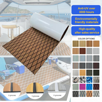 Revêtement de pont de yacht en mousse EVA imitation teck personnalisé, antidérapant, auto-adhésif, résistant aux UV, imperméable, pour bateau