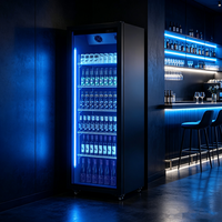 Réfrigérateur à double contrôle de température avec double porte, cave à vin multi-niveaux et écran tactile LCD