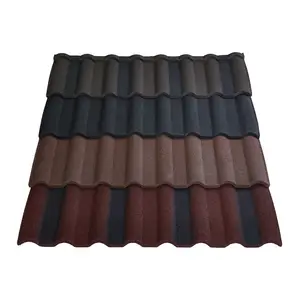 Benok bergelombang hitam seng plastik tahan air 0.4mm untuk jenis logam mesin produsen lembaran atap aluminium