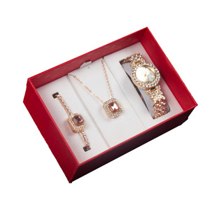Cross Border <b>Gift</b> <b>Set</b> Watch Necklace Bracelet For Women Valentine's Day Mother's Day <b>Gift</b> Jewelry <b>Set</b> W1017 - Product Image 1