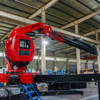 Nouvelle grue mobile sur camion Bob-lift avec treuil, cabine PTO, grue à bras hydraulique de 20 tonnes, grue hydraulique mobile pour camion