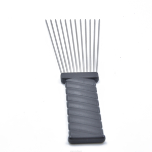 Peine africano cepillo de pelo recto pequeños peines de Piojos de Metal Afro para uso doméstico herramienta de peluquería láser con mango de plástico - Product Image 1