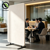 Paravent décoratif en feutre PET QQ pour bureaux modernes, halls d'accueil, design d'intérieur commercial et projets d'intimité des espaces de travail