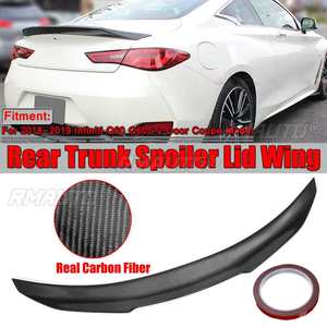 สปอยเลอร์หลังคาร์บอนไฟเบอร์แท้สำหรับ Infiniti Q60 Q60S ปี 2017-2019  ชุดแต่งสปอยเลอร์ฝากระโปรงท้าย - Product Image 1