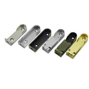 Vente directe usine : Supports de <span class=keywords><strong>tringle</strong></span> à vêtements en alliage de zinc chromé, épaissis, à fixation dissimulée, pour tringles solides, quincaillerie - Product Image 4