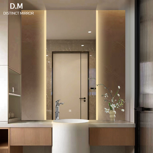 <span class=keywords><strong>Miroir</strong></span> de salle de bains rectangulaire moderne intelligent avec écran tactile et lumière LED <span class=keywords><strong>Miroir</strong></span> de toilette mural anti-buée pour le lavage des mains - Product Image 1