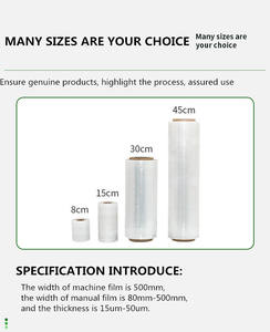 LLDPE Màng Co Giãn Trong Suốt Nhà Sản Xuất Màng Bọc PE Tùy Chỉnh Màng Co Giãn Chống Ẩm Để Đóng Gói - Product Image 5
