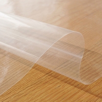 Nappe transparente en PE en gros, film protecteur de table, imperméable et résistant à l'huile, nappe de table pour la maison
