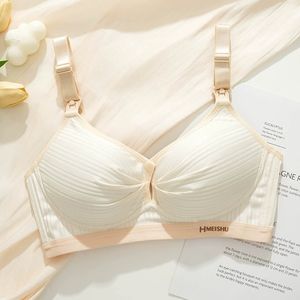 Enceinte sans fil gros seins confort grossesse maternité femmes sans couture croisé allaitement soutien-gorge d'allaitement - Product Image 5