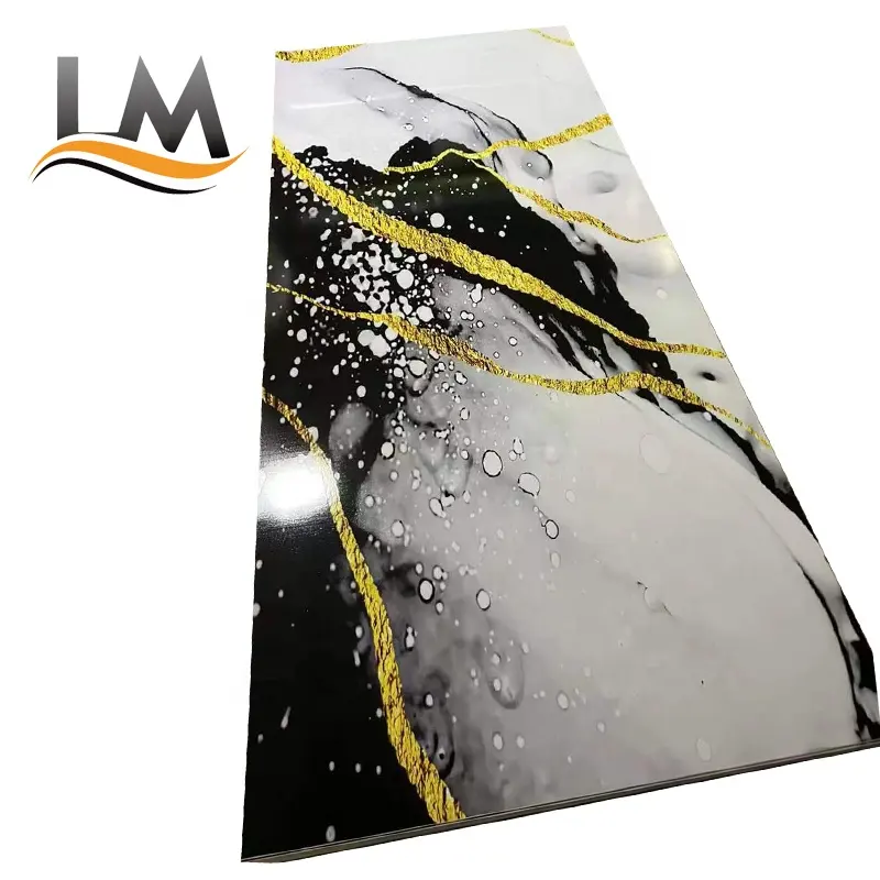 Quick Delivery Good Quality Colorful 3D Printing Pvc Marble Sheet Open Book
