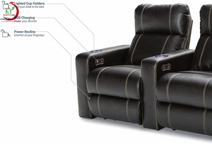 Geeksofa, juego de sofá eléctrico de lujo moderno, ajustable <span class=keywords><strong>para</strong></span> cine en casa y cine <span class=keywords><strong>para</strong></span> uso escolar, muebles de <span class=keywords><strong>teatro</strong></span> - Product Image 6