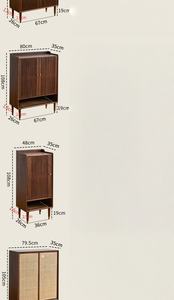Venta al por Mayor Directa de Fábrica, Gabinete para Zapatos y Almacenamiento de Madera de <span class=keywords><strong>Nogal</strong></span> Negro Norteamericano - Product Image 6