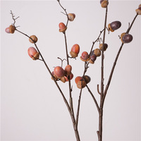 Tige de fruits de baies de gland artificielle faite à la main en couleurs d'automne en plastique mariage noël décor à la maison pour l'obtention du diplôme nouvel an chinois
