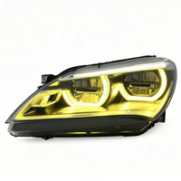 Pièce auto pour BMW Série 6 F06, phare avant style Angel Eyes, jaune et blanc, double couleur, 2011-2013, vente flash, phare avant