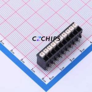 JL212V-SMT-35010BP1 Spring Terminal Block SMD,P=3.5mm Connector ( Construction: 1x10P )( Pitch: 3.5mm )( Color: Black ) - Product Image 1