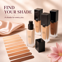 Fard à joues longue tenue, fond de teint correcteur, marque privée, aspect naturel, maquillage longue durée