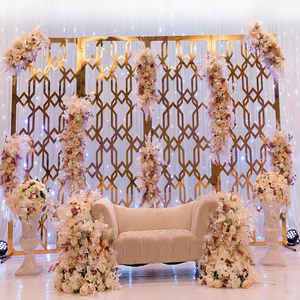 Decorative Wedding <b>Backdrop</b> Screen Panels Classy Wedding Stage Decor Laser Cut Panels Western Theme Asian Wedding Stage Frame - Product Image 1