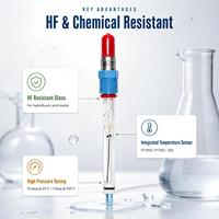 Sonde pH industrielle ACpH4262, électrode pH pour acide fluorhydrique, capteur pH résistant au HF pour processus chimiques, VP PT1000 15 Bar, OEM