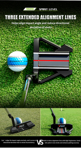 <span class=keywords><strong>Putter</strong></span> de golf pour homme droitier PGM TUG096 avec manche en acier et poignée en TPE, faible centre de gravité, 3 lignes de visée - Product Image 4