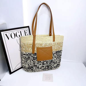 Bolso pequeño cuadrado de paja, bolso tejido a mano de un hombro a la moda, bolso de ratán femenino, bolso cuadrado de cesta de verduras que combina con todo - Product Image 1