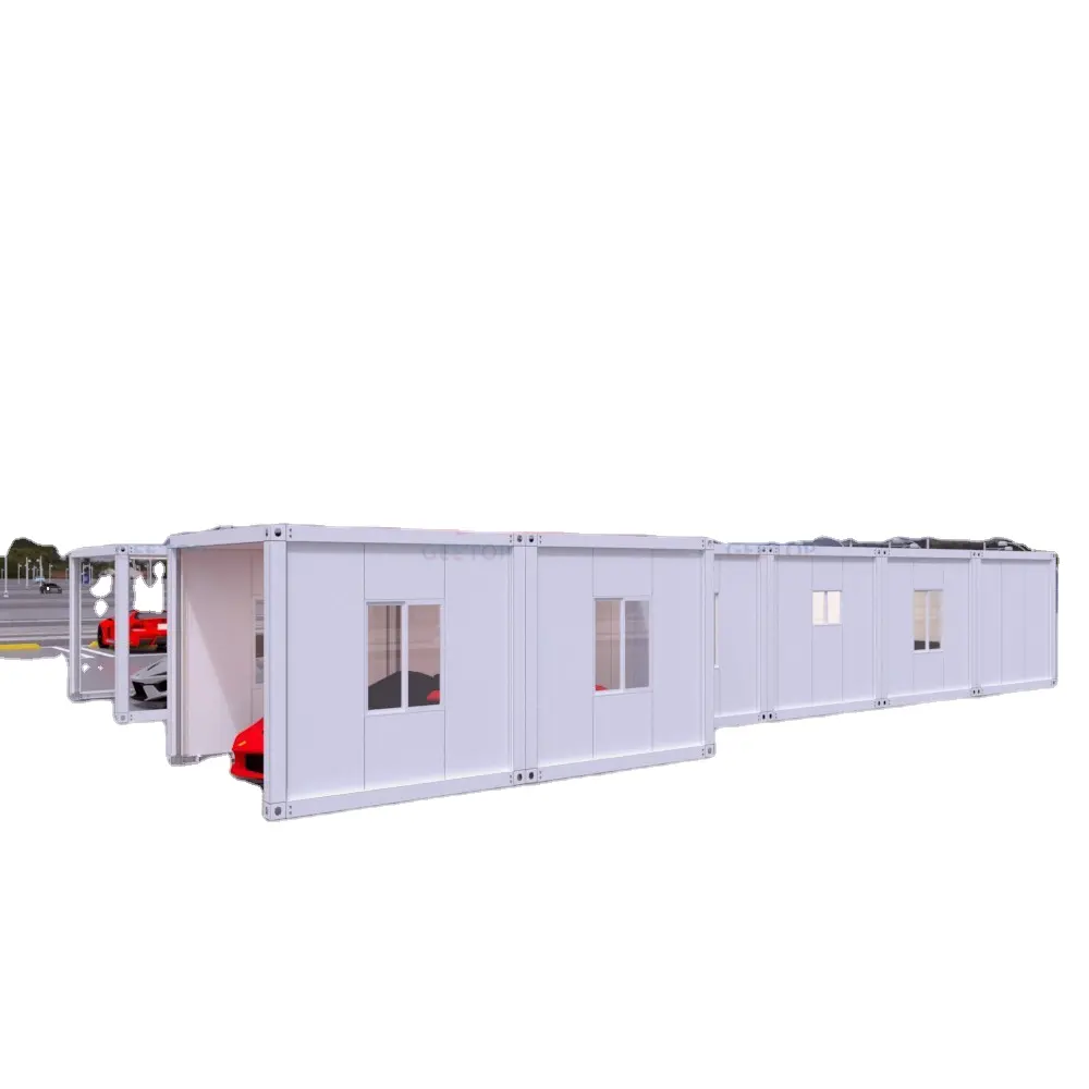 Professional Customized Low cost 2 bedroom container wood cabin house prefab houses made in China