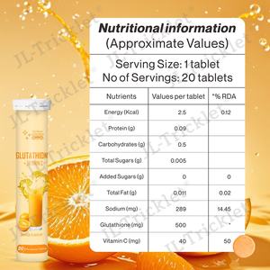 Compresse Effervescenti di L-Glutatione Organico Julong OEM con Vitamina <span class=keywords><strong>C</strong></span> Senza Zucchero Gluta Fizz - Product Image 4