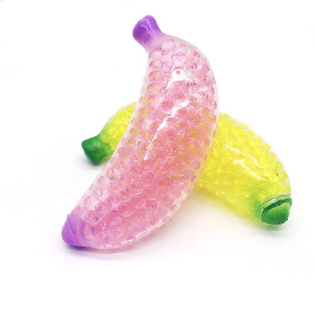Wholesale Squeeze Fidget Toys Antistress Creative Spoof Vent Spongy Banana Bead Adult Squeeze Toy