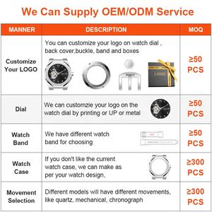 Reloj de Lujo al por Mayor OEM con Números Arábigos Azules, Reloj de Pulsera Mecánico Automático para Hombre con Correa de Silicona para Marca Privada - Product Image 2