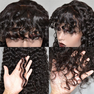 ISEE Parrucche di Capelli Umani con Frangia in Vendita Parrucca Senza Colla Economica in Capelli Brasiliani Remy Tingibile - Product Image 3