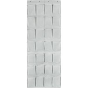 28 Pocket Over The Door <b>Shoe</b> Organizer Gray Hanging Rack For <b>Shoes</b> Behind Doors On Walls <b>Hook</b> Type Storage Solution - Product Image 5