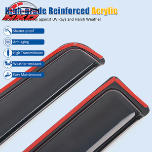 Déflecteurs de vitres encastrés pour Chevy Colorado 23-25 et GMC Canyon Crew Cab - Product Image 4