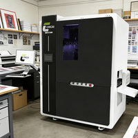 Nouvelle imprimante jet d'encre UV monopasse CC-X350U pour têtes d'impression CMYKW, haute vitesse 30 m/min, pour sacs plastiques, bouchons de bouteilles en fer blanc