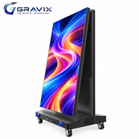 Écran LED pliable d'intérieur P2.5, affichage portable mince sur pied pour événements, publicité, signalisation numérique