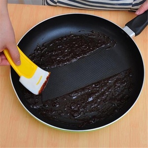 Spatule en silicone antiadhésive pour pot à huile, épandeur de <span class=keywords><strong>beurre</strong></span>, outil de cuisine, accessoires de cuisine, spatule anti-taches, nettoyeur de poêle à frire <span class=keywords><strong>sale</strong></span> - Product Image 5
