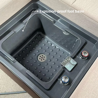 Fauteuil de pédicure SPA électrique moderne et réglable en gros avec table de massage et bassin de bain de pieds pour usage hôtelier
