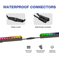 Iluminación Decorativa para Fachadas Exteriores de Edificios, Iluminación de Paisajes Exteriores, Tira de Luces LED RGB Pixel a Prueba de Agua IP66, Luz Lineal LED de Alta Intensidad