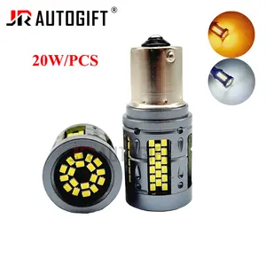High Power 20W/PCS S25 1156 P21W BA15S LED BAY15D 1157 2016 103smd Canbus led Bulb For Turn Signal Lamp White Amber Reverse Lamp