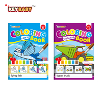 4 paquets de livres de coloriage à l'eau magiques portables pour les tout-petits - Film en papier enduit éducatif réutilisable