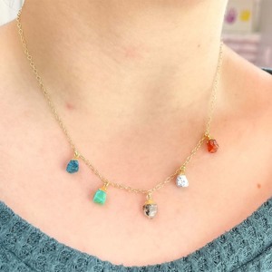 Collar con abalorio de piedra Natural de árbol de la familia, regalo para el día de la madre, piedra Natural, bohemio - Product Image 1