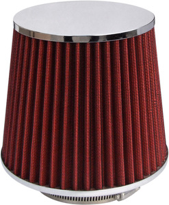 <span class=keywords><strong>Kn</strong></span> Filtro de Cono de Entrada de Aire Universal Cónico Redondo de 3 "Cromo Coche/Camión/SUV - Product Image 2