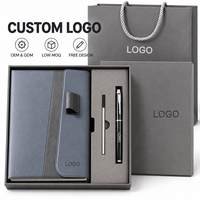 Ensemble cadeau stylo et carnet personnalisé avec logo, avec sac de transport, pour réunions de bureau, remise de diplômes, cadeaux de remerciement pour les enseignants